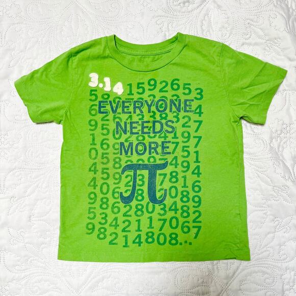Peek Pi Numbers Graphic Tee Size 2/3 - Picture 2 of 6